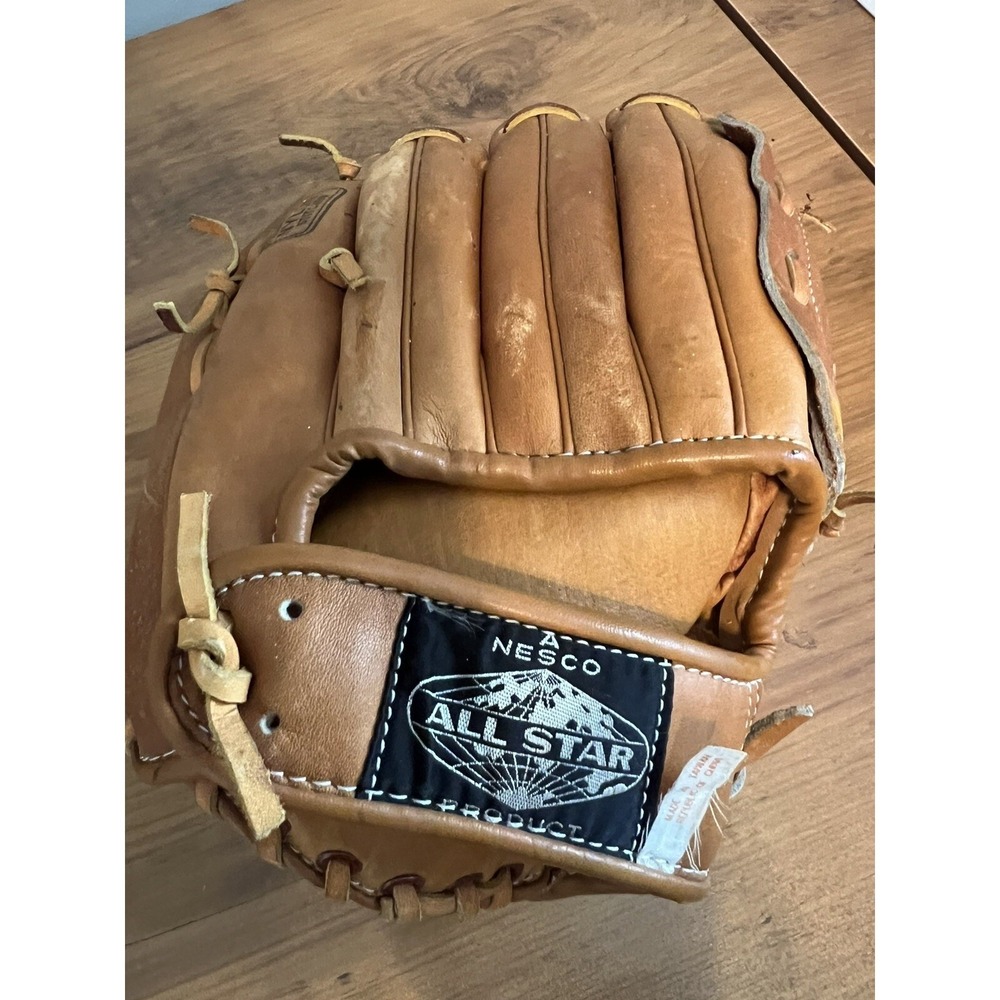 Nesco 8040 Baseball Glove Kids Pro-Player Top Grain Cowhide Deep Scoop Pocket
